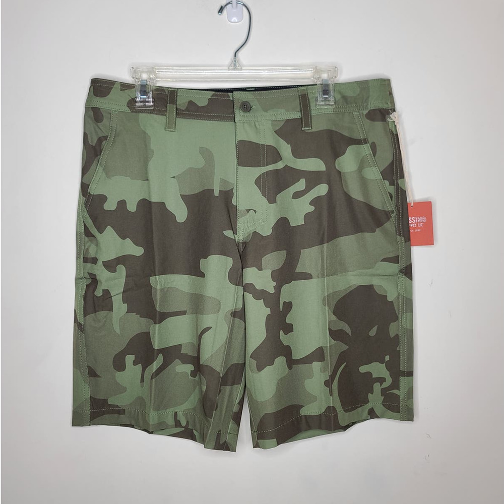 NEW Mossimo Supply Co swim board shorts - olive green camoflauge - 32